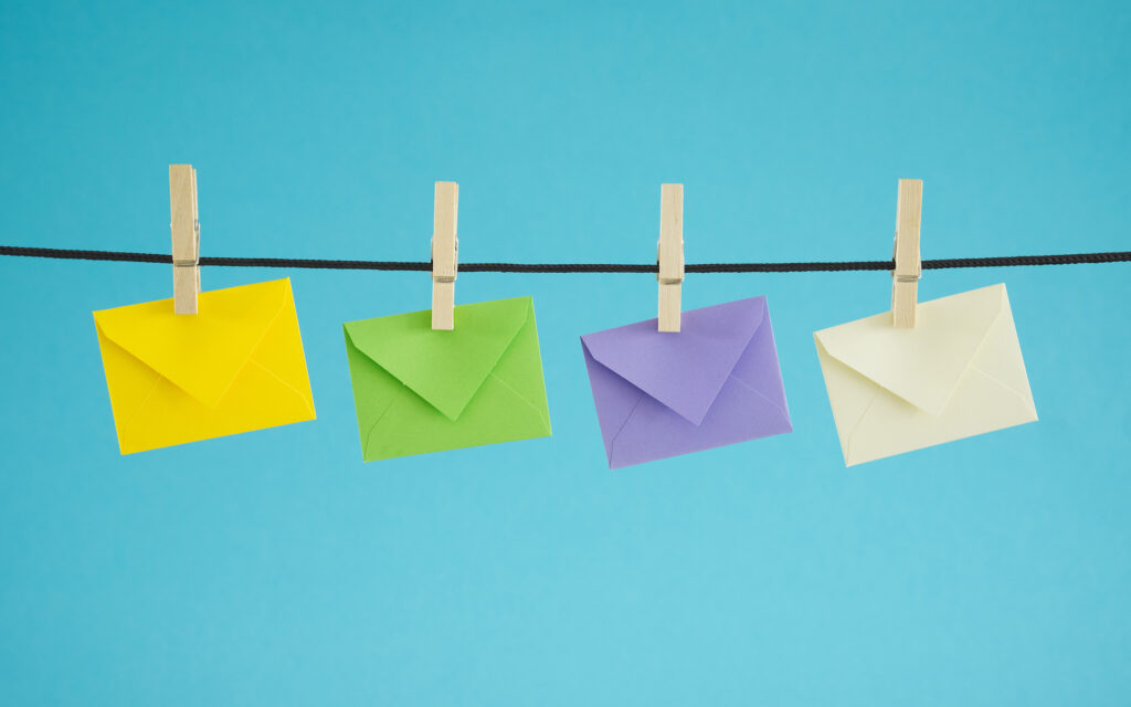 a funny image of envelopes symbolizing email